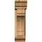 Ekena Millwork Merced Traditional Rough Sawn Bracket w/ Offset Brace, Western Red Cedar, 6"W x 18"D x 22"H BKT0604X18X22MRC01RWR - alternate 3